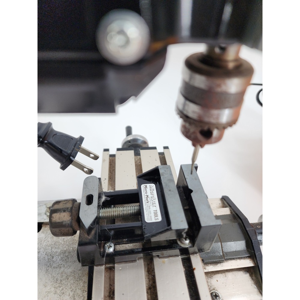 MicroLux Micro-Mark Miniature Drill Press with X-Y Table Vise and Coolant Tank - Picture 12 of 15